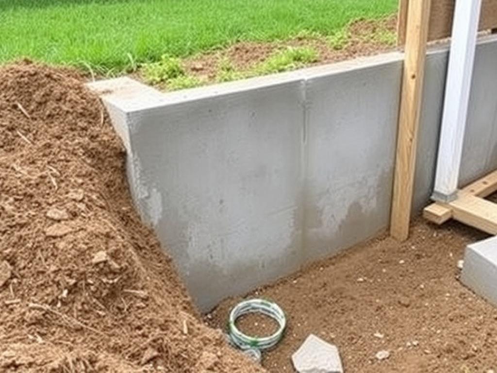 Réaliser des fondations en béton pour un mur ou une clôture. Гидроизоляция и дренаж Réaliser des fondations en béton pour un mur ou une clôture. Гидроизоляция и дренаж