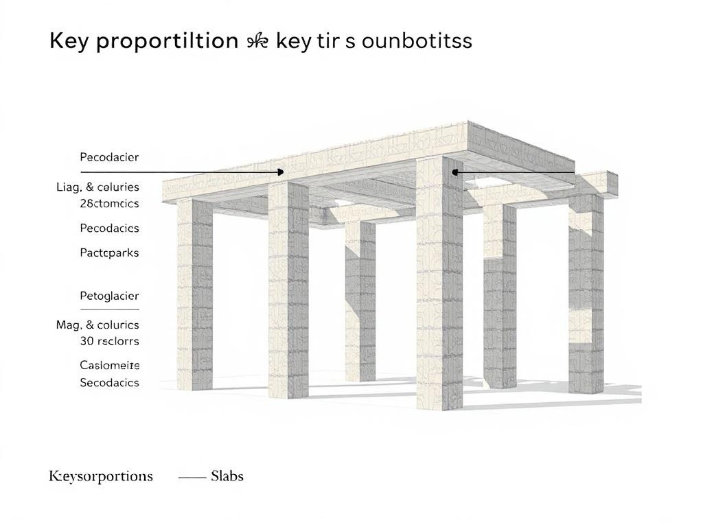 Proporciones clave para diferentes usos: losas, columnas, pisos.. Resumen de recomendaciones prácticas Proporciones clave para diferentes usos: losas, columnas, pisos.. Resumen de recomendaciones prácticas