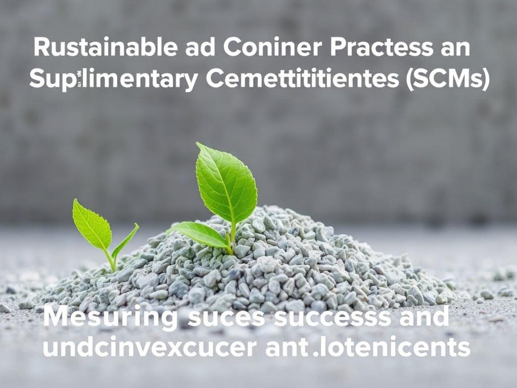 Sustainable Concrete Practices: Recycled Aggregates and Supplementary Cementitious Materials (SCMs). Measuring success and continuous improvement Sustainable Concrete Practices: Recycled Aggregates and Supplementary Cementitious Materials (SCMs). Measuring success and continuous improvement
