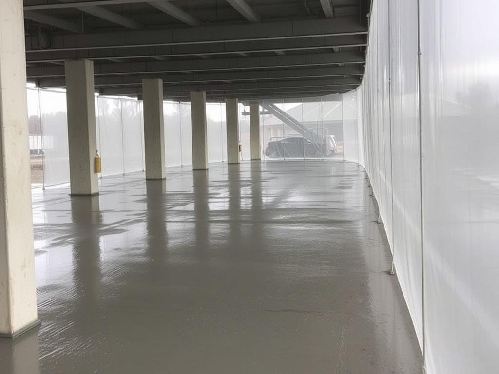 Protección del concreto recién vaciado contra la lluvia.. Ejemplos reales y experiencias en obra Protección del concreto recién vaciado contra la lluvia.. Ejemplos reales y experiencias en obra