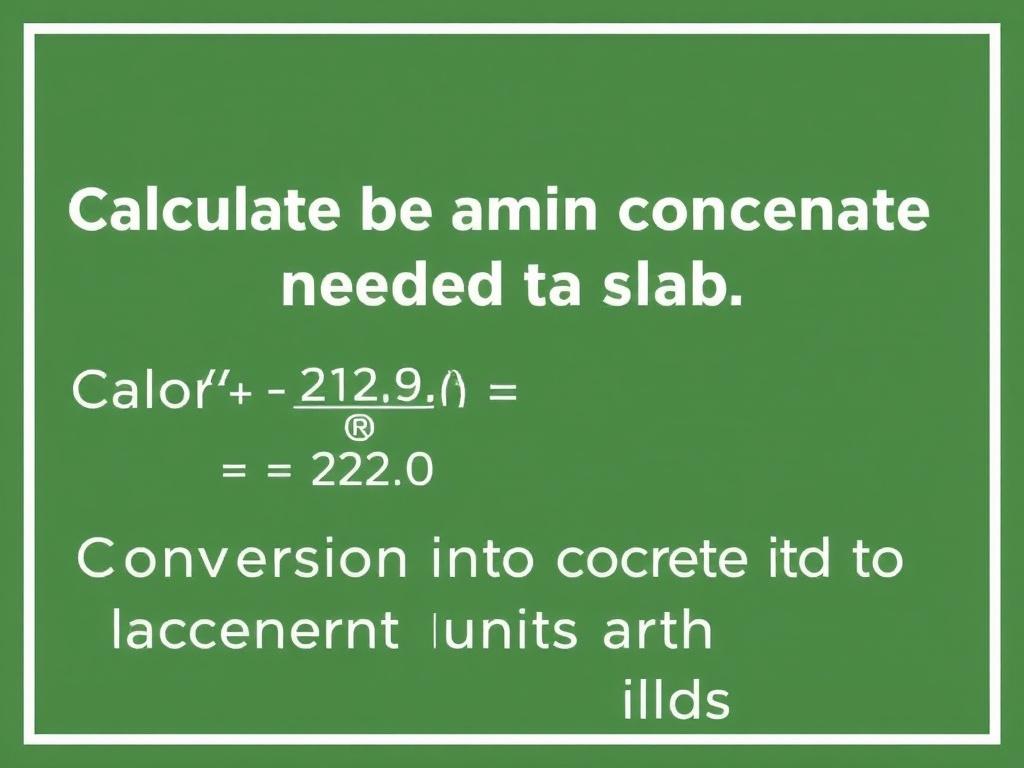     Calculer la quantité de béton nécessaire pour une dalle. Перевод толщины в удобные величины и распространённые размеры