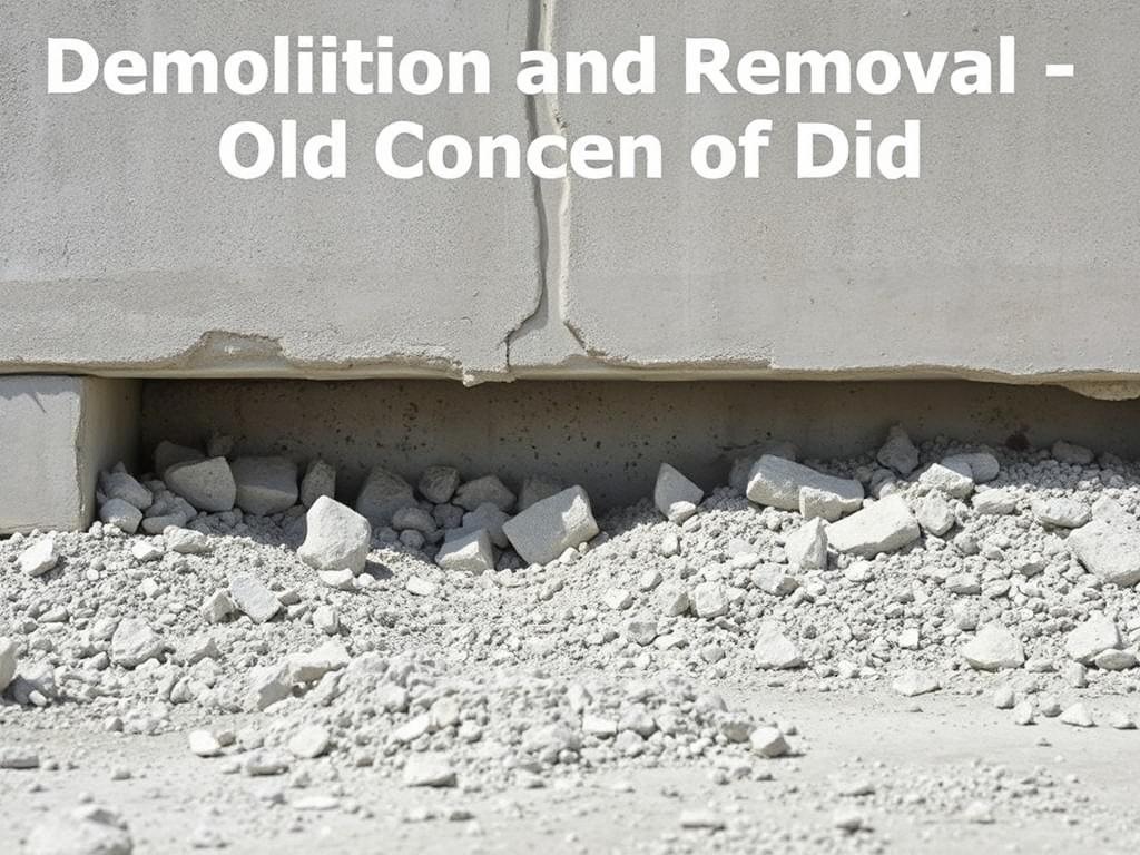 Demolition and Removal of Old Concrete: Methods and Considerations. Choosing a contractor and vetting bids Demolition and Removal of Old Concrete: Methods and Considerations. Choosing a contractor and vetting bids