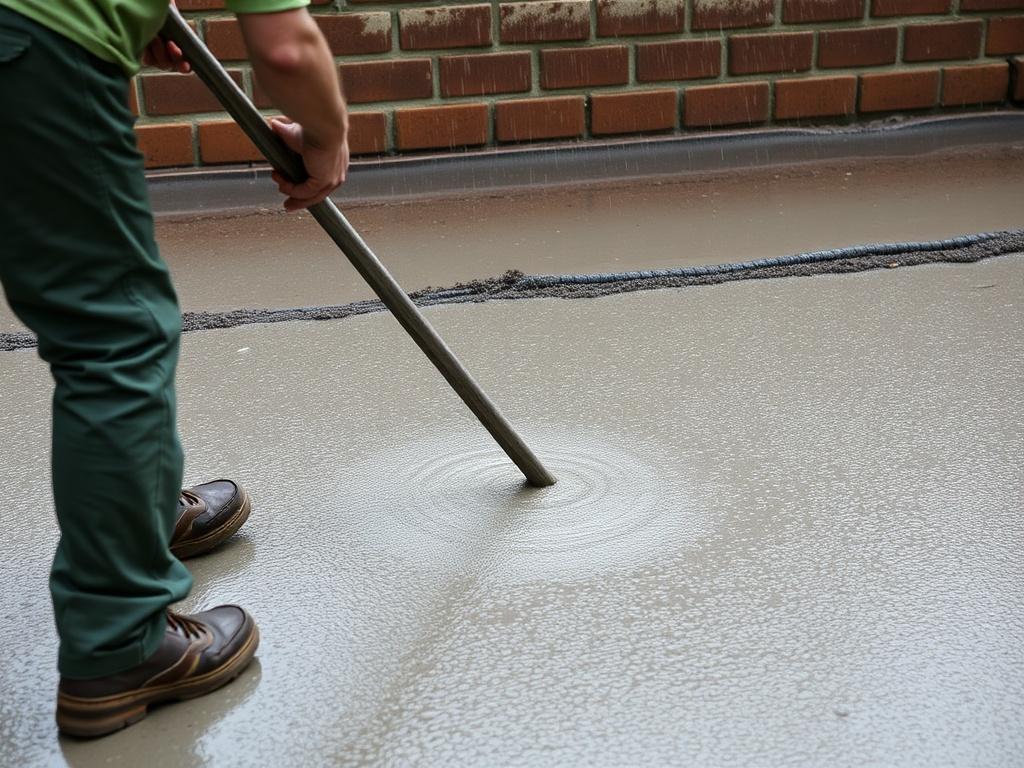 Protección del concreto recién vaciado contra la lluvia.. Medidas durante el vertido Protección del concreto recién vaciado contra la lluvia.. Medidas durante el vertido