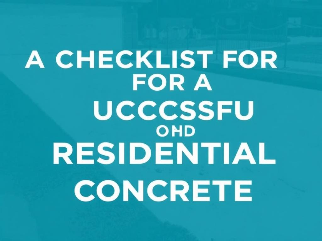     A Checklist for a Successful Residential Concrete Pour. Admixtures and mix adjustments