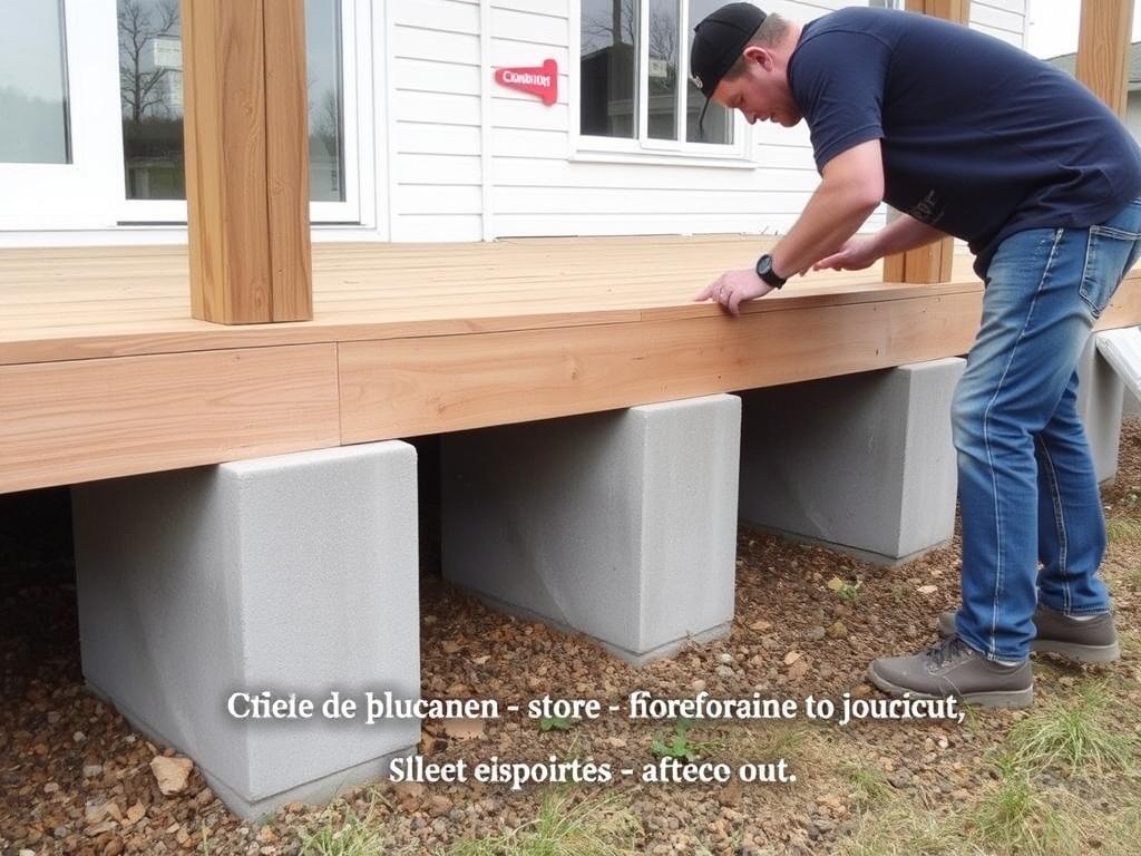 Poser des plots en béton pour une terrasse en bois. Выбор типа и размера опор Poser des plots en béton pour une terrasse en bois. Выбор типа и размера опор