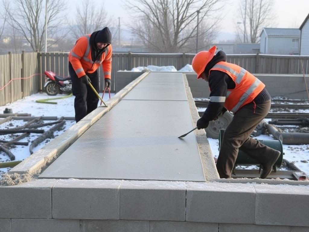     Betonieren bei Kälte und Frost. Vorbereitung und Planung: die halbe Miete