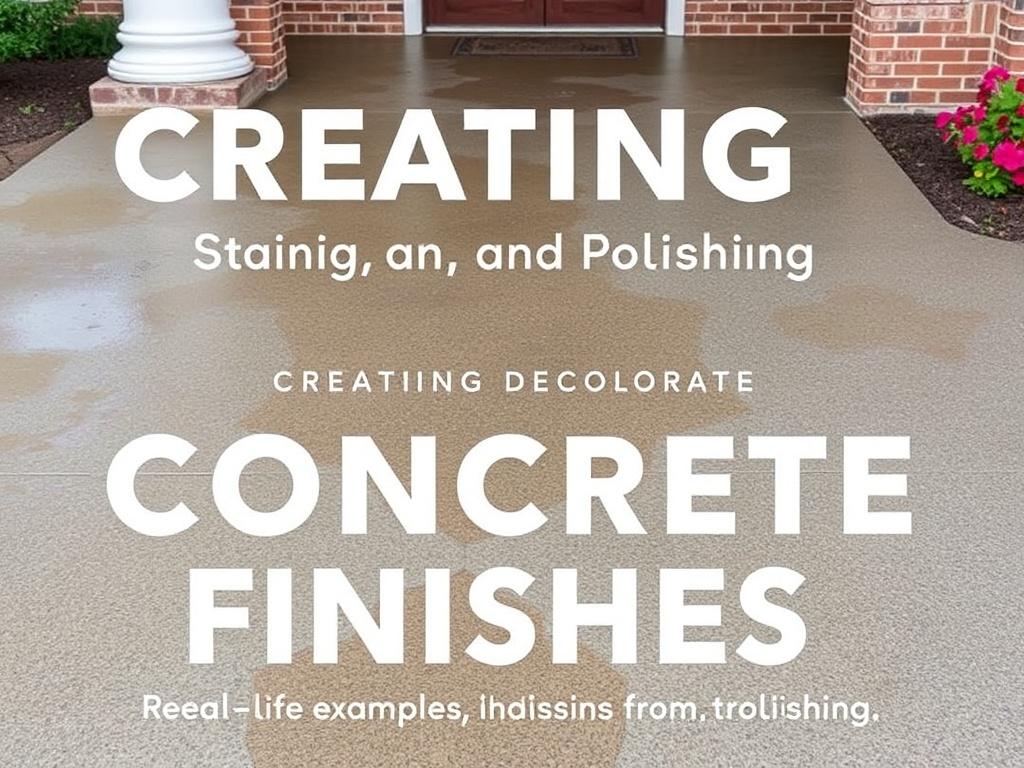     Creating Decorative Concrete Finishes: Stamping, Staining, and Polishing. Real-life examples and lessons from the field