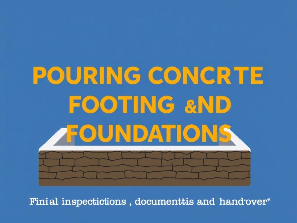 Pouring Concrete Footings and Foundations: A Contractor's Guide. final inspections, documentation, and handover Pouring Concrete Footings and Foundations: A Contractor's Guide. final inspections, documentation, and handover