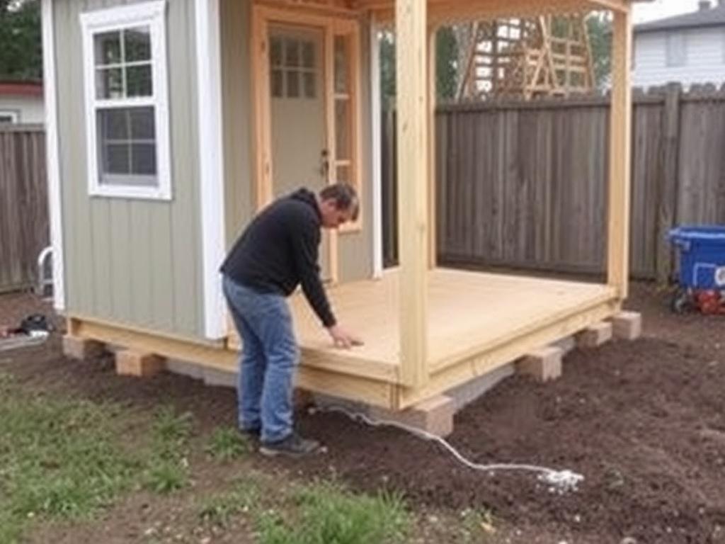 Cómo construir una pequeña losa de cimentación para un cobertizo.. Anclaje y montaje del cobertizo sobre la losa Cómo construir una pequeña losa de cimentación para un cobertizo.. Anclaje y montaje del cobertizo sobre la losa
