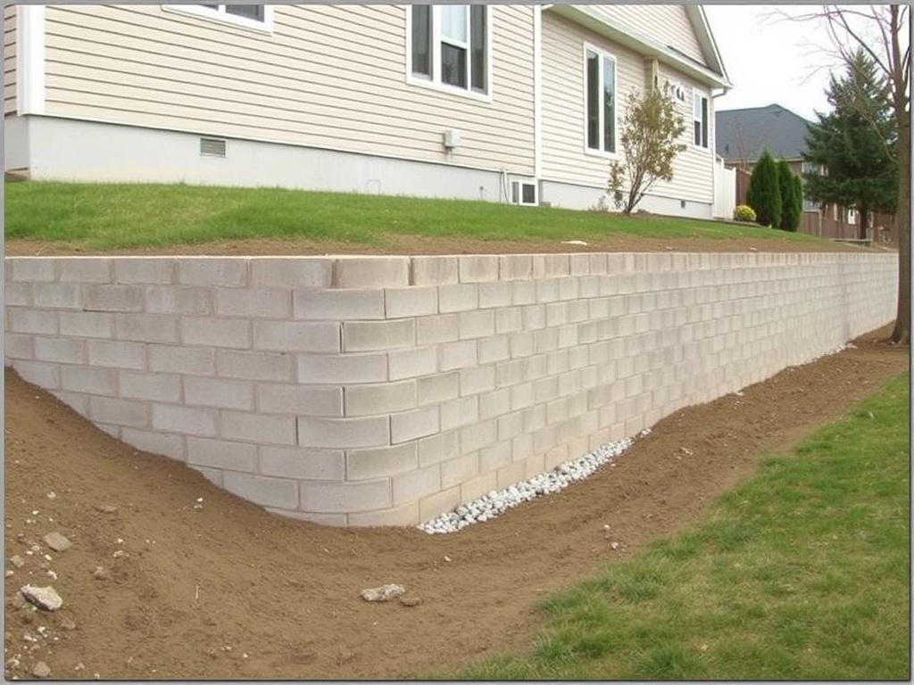 Building Retaining Walls with Concrete Blocks and Poured Concrete. Building a poured concrete retaining wall: step-by-step Building Retaining Walls with Concrete Blocks and Poured Concrete. Building a poured concrete retaining wall: step-by-step