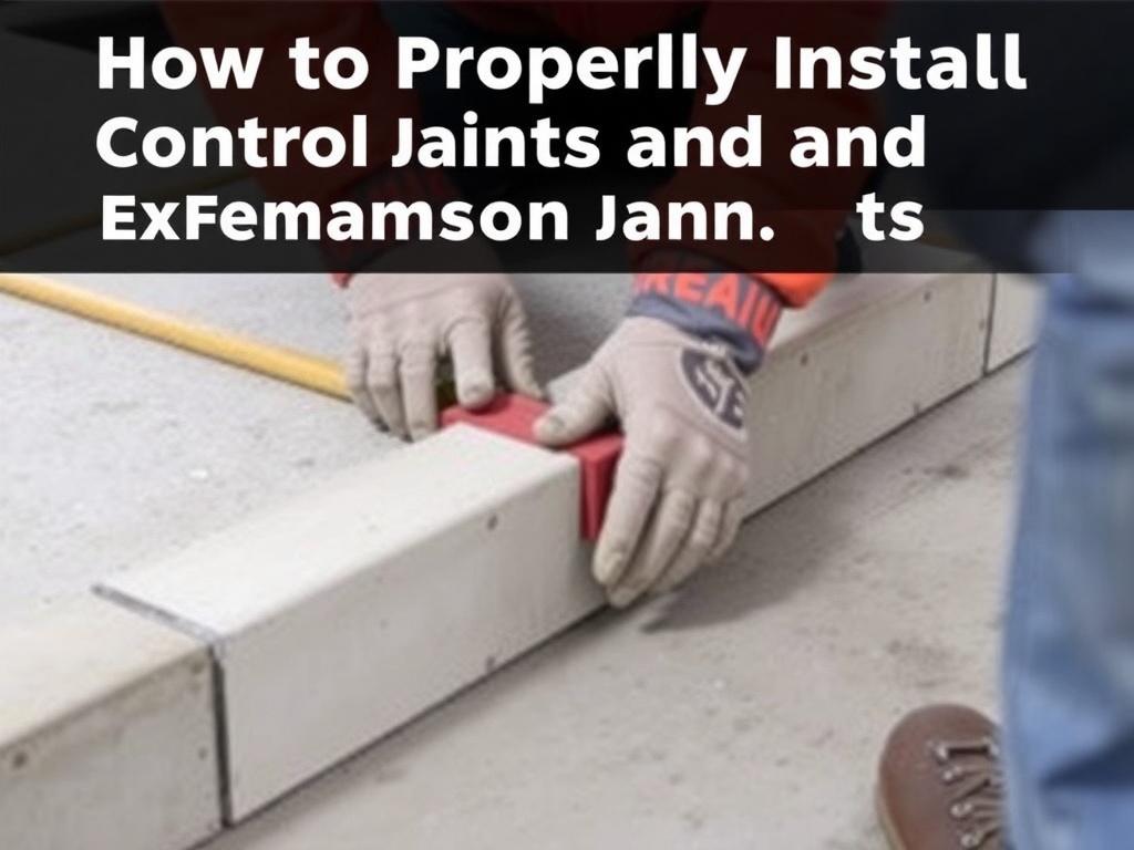     How to Properly Install Control Joints and Expansion Joints. Real-world example from the field