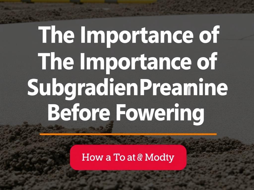 The Importance of Subgrade Preparation Before the Pour. Site investigation: what to test and why The Importance of Subgrade Preparation Before the Pour. Site investigation: what to test and why