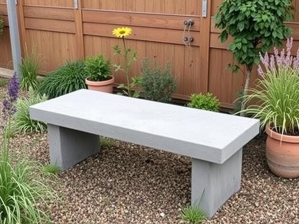 Как сделать стильную скамью или табурет для сада из бетона: практическое руководство