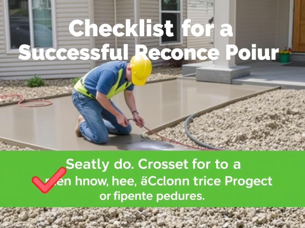     A Checklist for a Successful Residential Concrete Pour. Safety, cleanup, and environmental best practices
