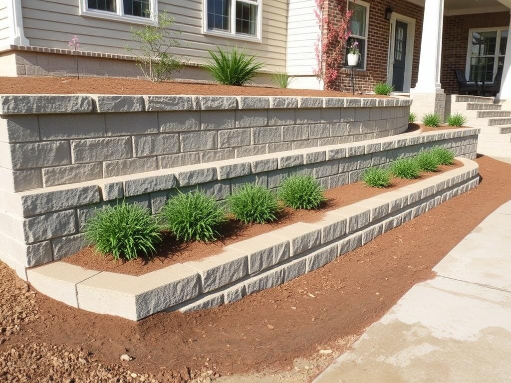 Building Retaining Walls with Concrete Blocks and Poured Concrete. Maintenance and long-term care Building Retaining Walls with Concrete Blocks and Poured Concrete. Maintenance and long-term care