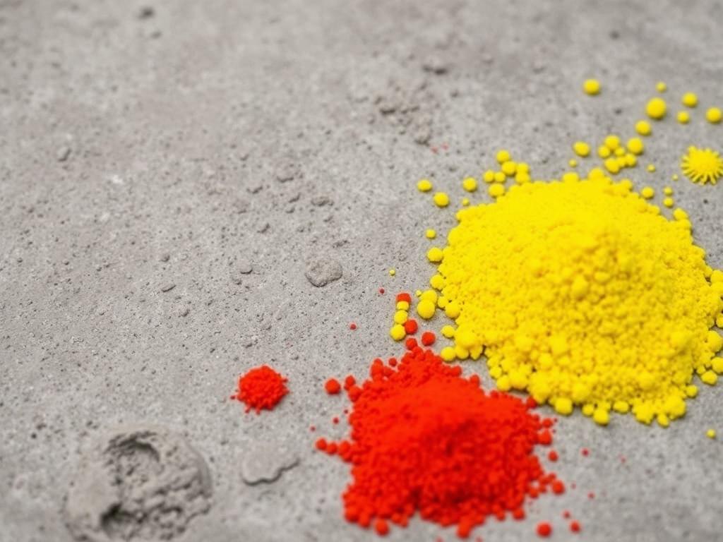 Farbe und Pigmente für Beton verwenden. Mess- und Kontrollmethoden Farbe und Pigmente für Beton verwenden. Mess- und Kontrollmethoden