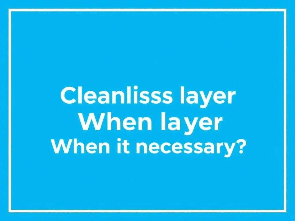     Sauberkeitsschicht: Wann ist sie nötig?. Was versteht man unter der Sauberkeitsschicht?