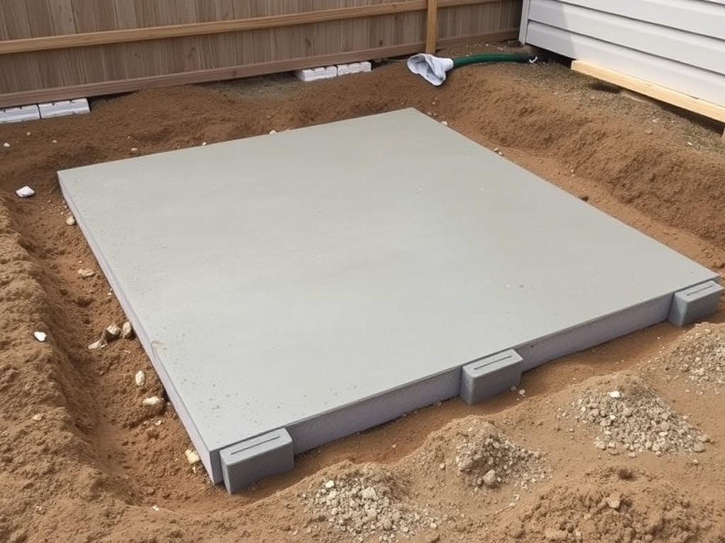 Cómo construir una pequeña losa de cimentación para un cobertizo.. Vertido: ritmo y técnicas Cómo construir una pequeña losa de cimentación para un cobertizo.. Vertido: ritmo y técnicas