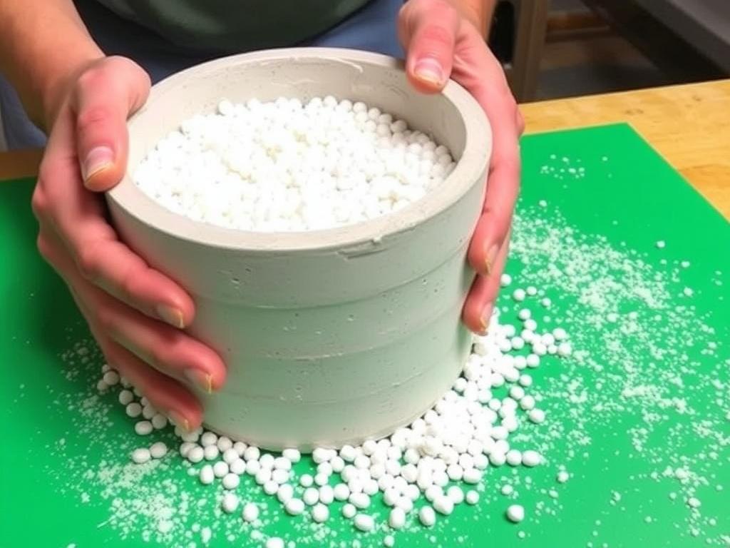 Легкий бетон с шариками полистирола: как сделать материал, который экономит тепло и вес