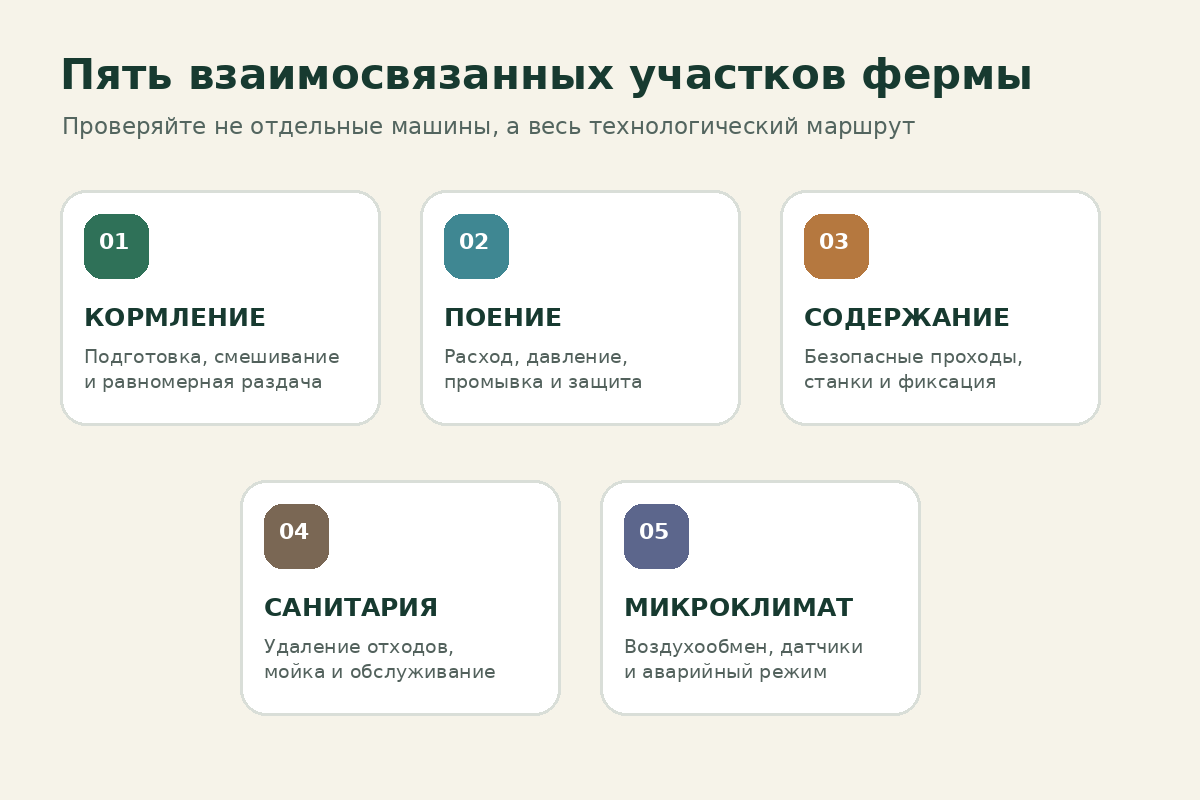 Оборудование для животноводства: как собрать рабочую систему фермы