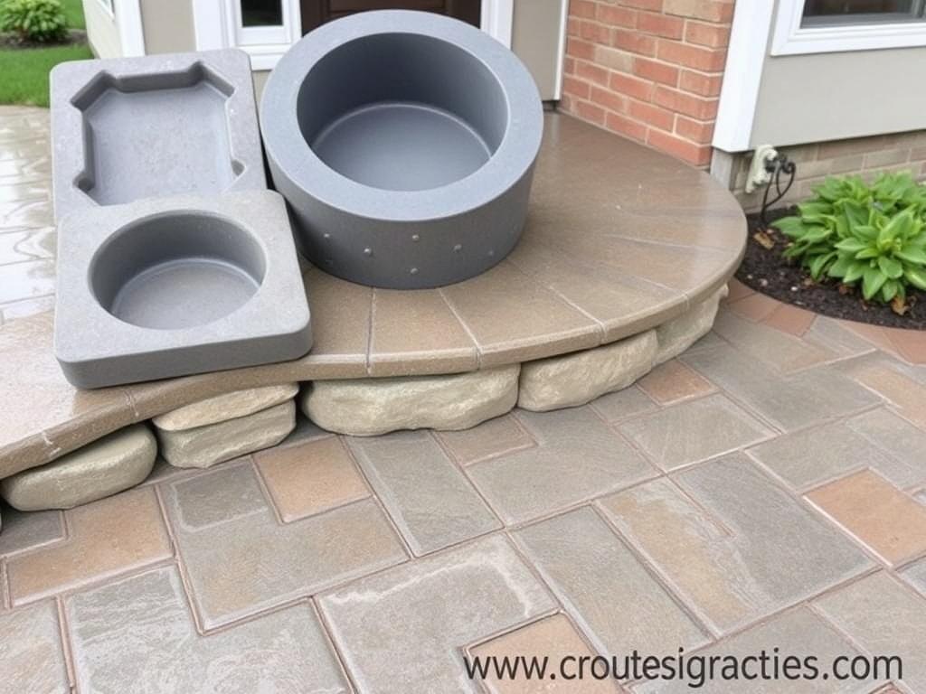 Concreto estampado: moldes y técnicas para un pavimento con carácter