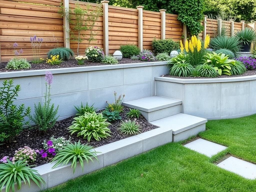 Beton im Garten: dauerhafte Mauern und einladende Wege