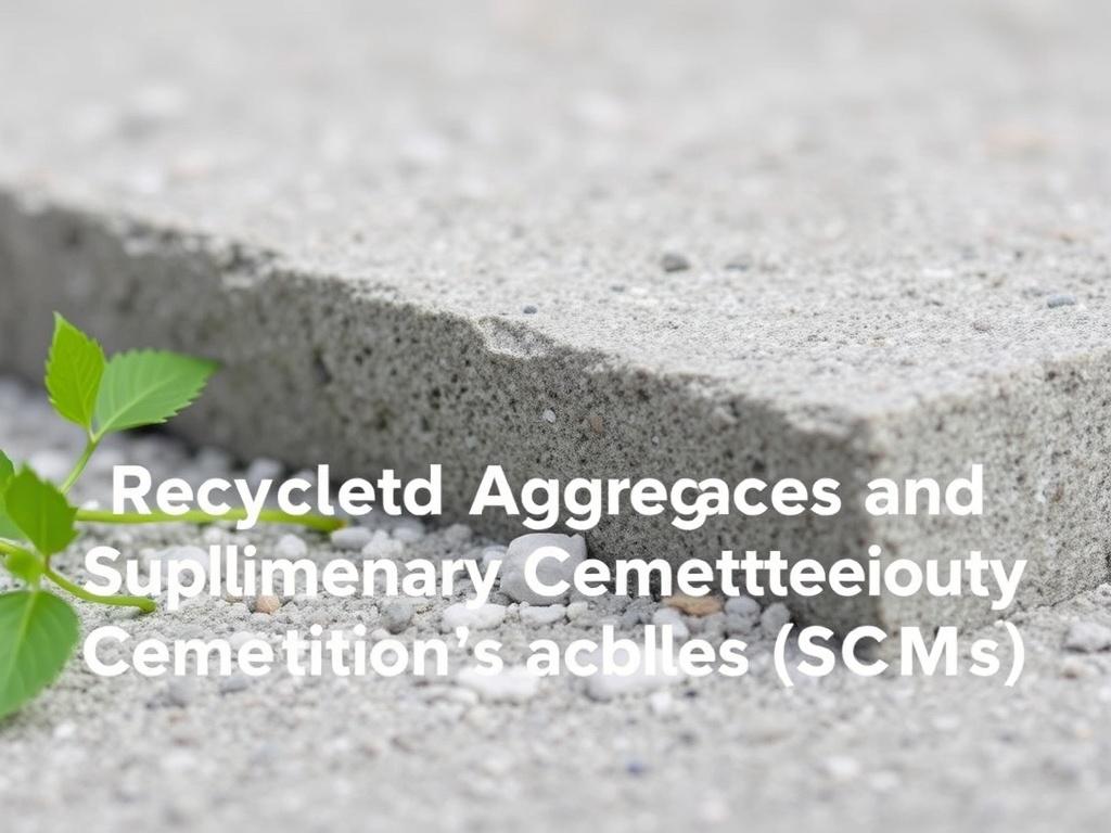 Building greener concrete: recycled aggregates and supplementary cementitious materials Building greener concrete: recycled aggregates and supplementary cementitious materials