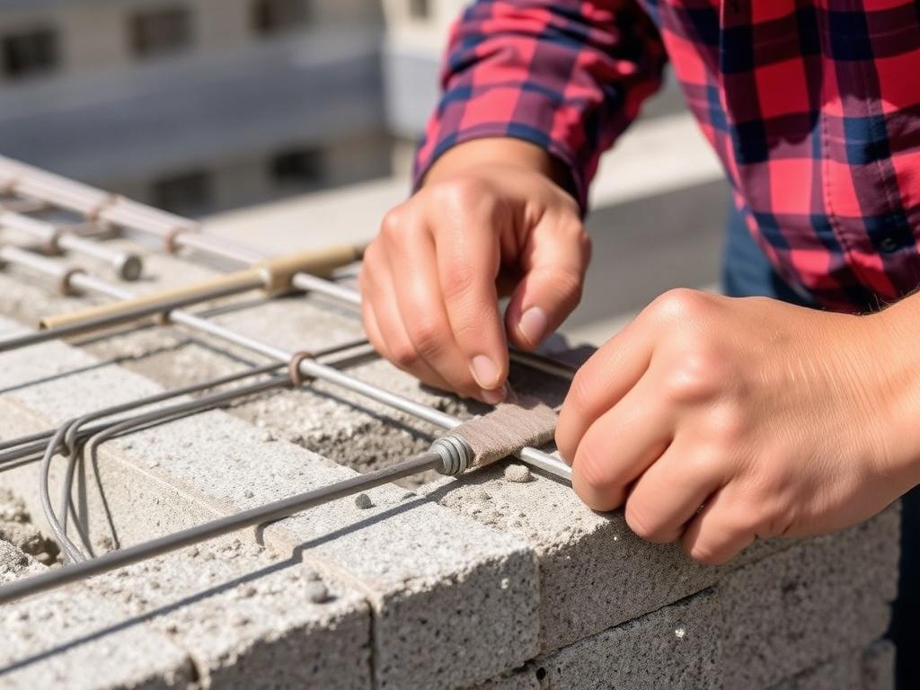 Best practices for placing and tying rebar