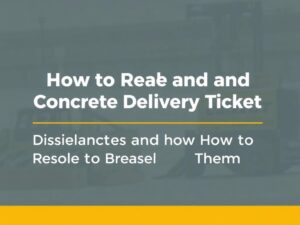 Concrete Delivery Ticket (Batch Ticket): How to Read & Understand