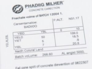 Concrete Delivery Ticket (Batch Ticket): How to Read & Understand