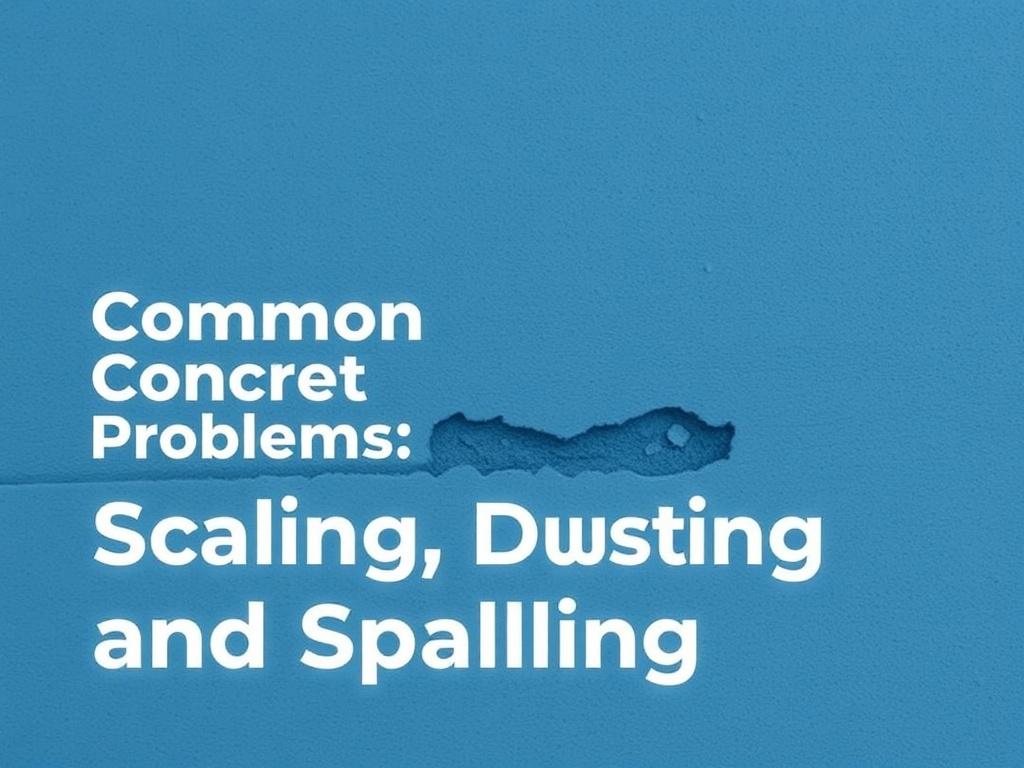 Troubleshooting common concrete problems: scaling, dusting, and spalling — what to look for and how to fix it